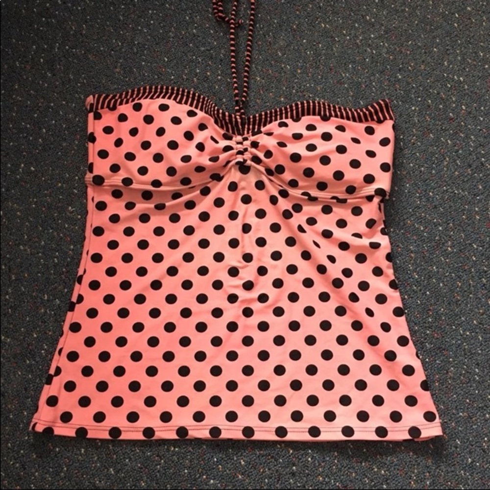 Polka Dot Size XL Juniors Tankini Top